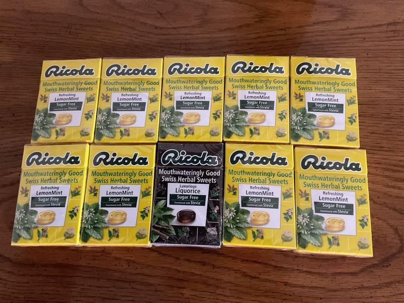 10 - Ricola  Swiss Herb Lozenges Soothing Refresh 45g - Sugar Free! NEW