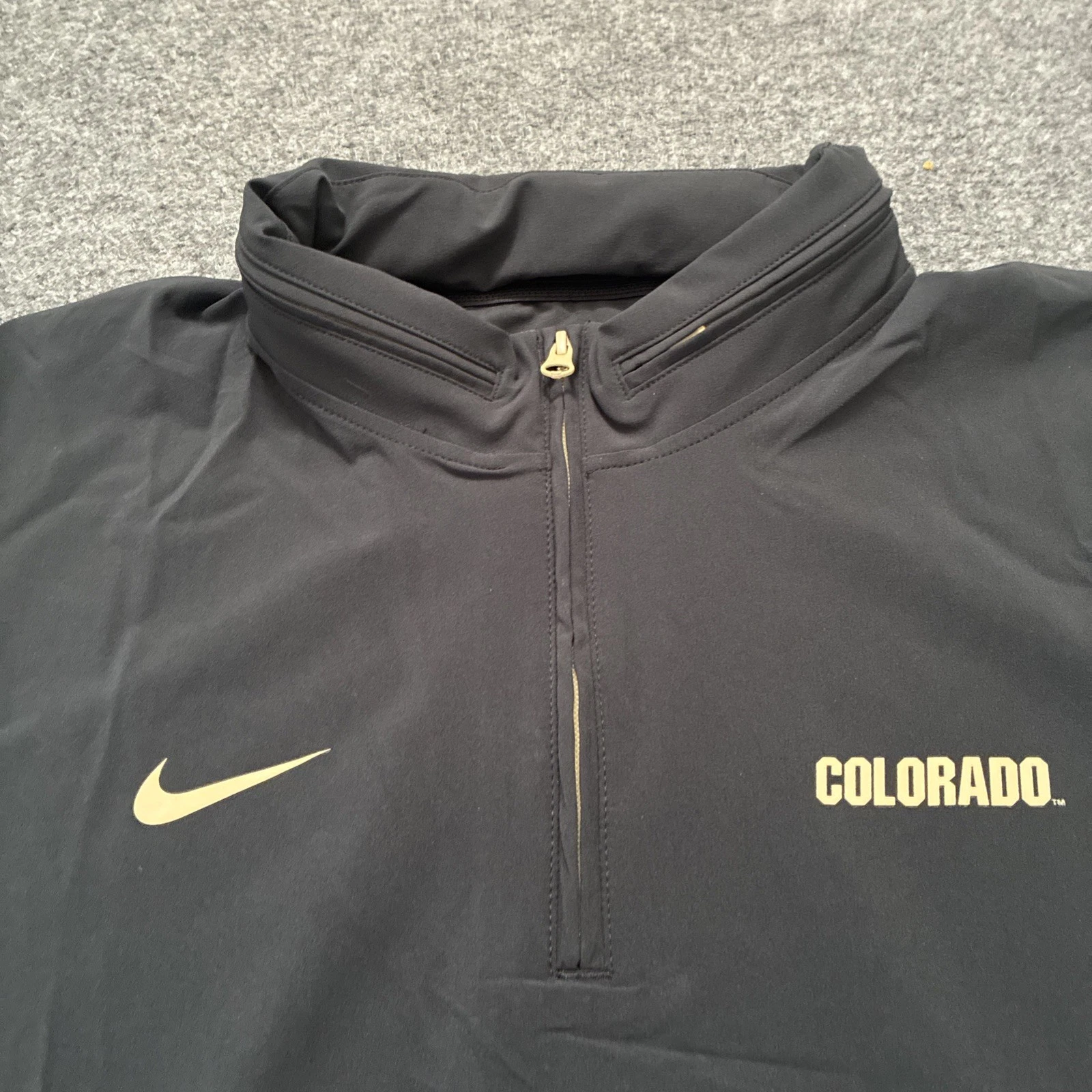 Nike Colorado Buffaloes Sideline Coach Giacca Uomo XXL Nero 1 4 Zip Felpa con Cappuccio 2024