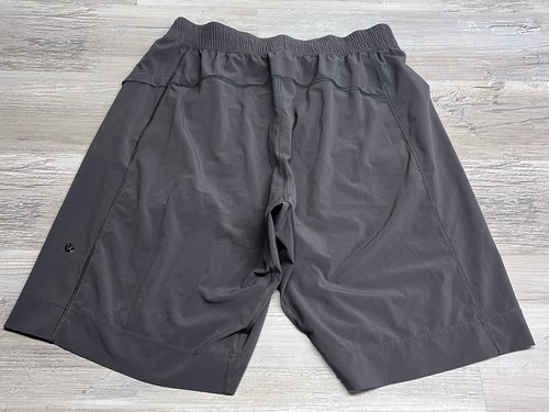 Lululemon Long Shorts Mens Size L/XL Grey Drawstring Casual Gym Pull On Athletic - Picture 2 of 8