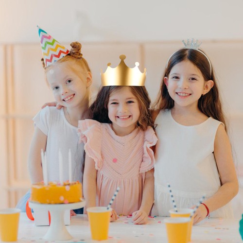 12 PCS Golden Paper Crown Hats Birthday Party Hats Party Supplies for Birthday - Bild 12 von 12