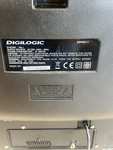 14 Inch DIGILOGIC CRT Retro Gaming TV RGB Scart DVD DDVDC-1 w/Remote F/Working - Picture 14 of 14