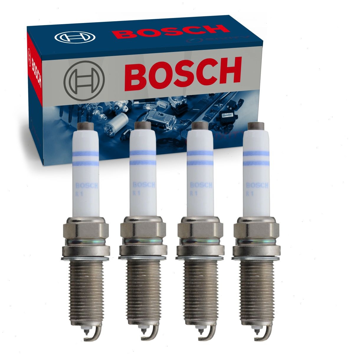 4 pc Bosch Double Platinum Spark Plugs for 2016-2019 Audi A6 Quattro 2.0L L4 wu