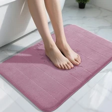 Yimobra Memory Foam Bath Mat Super Soft Absorbent Bathroom Rug Non Slip 31.5x...