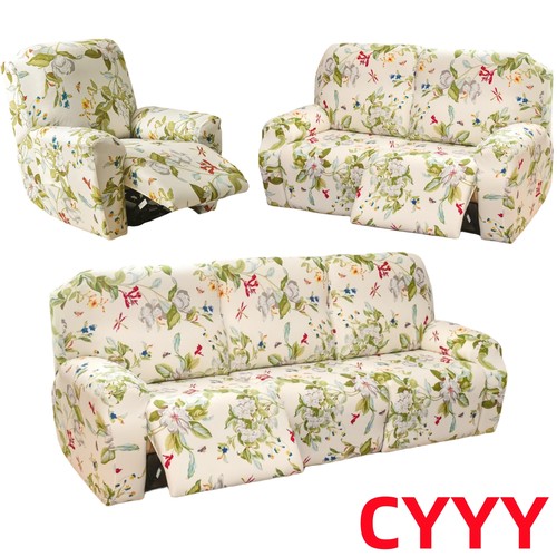 Stretch Recliner Chair Cover Sofa Covers Full Cover 1/2/3 Seater Sofa Protector - Picture 21 of 29