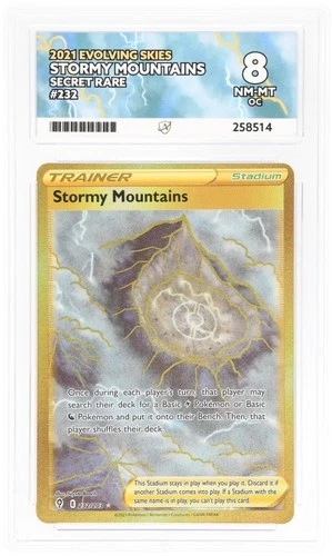 Stormy Mountains - Secret Rare - Evolving Skies - 232/203 ACE 8 OC (10/7/10/10)