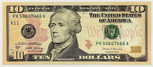 NEW Uncirculated $10 Ten Dollar Bill  Series 2017A  ONE NOTE - Picture 1 of 9