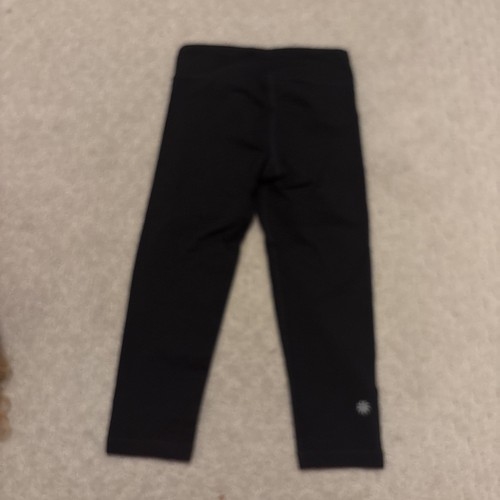 Athleta Girl Black Crop Athletic Leggings Youth Sz 8 - Picture 3 of 4