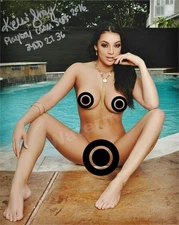 KELSI SHAY 09-2016 PLAYBOY CYBERGIRL SEXY SIGNED 8 x 10 PHOTO REPRINT RP