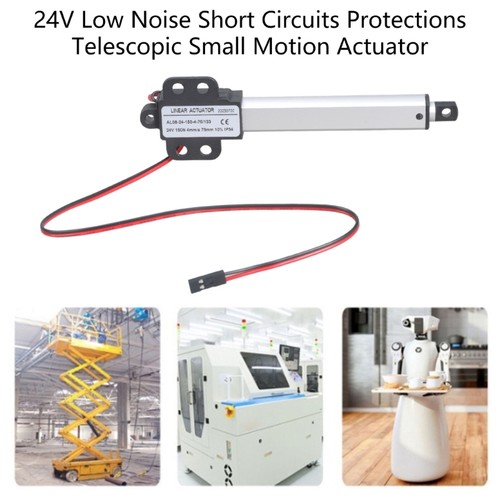 Small Electric Linear Actuator 24V Telescopic Small Motion Actuator Easy to Use - Photo 3 sur 12