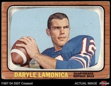 1966 Topps #27 Daryle Lamonica Bills Notre Dame 1.5 - FAIR