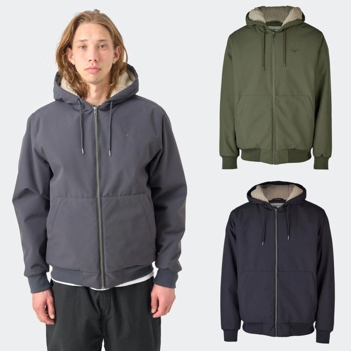 Cleptomanicx Winter H.Jacket Workist Men's Jacket Nylon Zipper inside Pocket