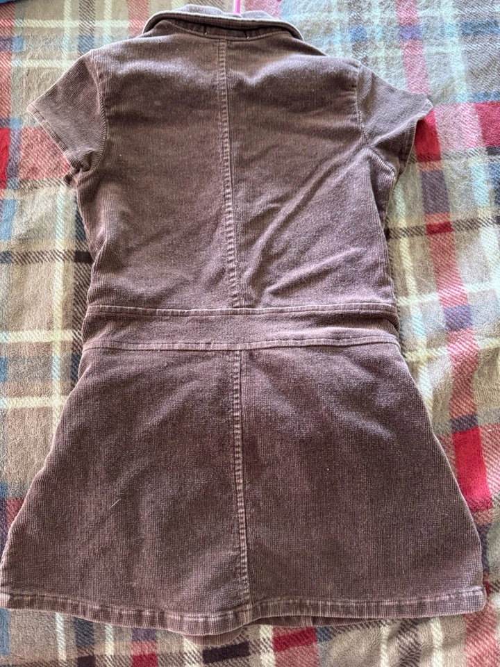 Vestido de pana marrón Y2K 4T Foto 2 de 3