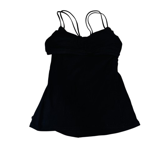 Canotta Lululemon nera con spalline per allenamento reggiseno integrato Activewear Cami taglia 4-6 - Foto 6 di 7