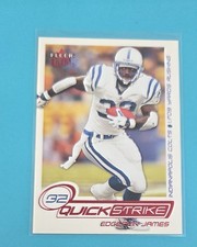 2001 Ultra Quick Strike #11 QS Edgerrin James Indianap Colts FOOTBALL Card 3F