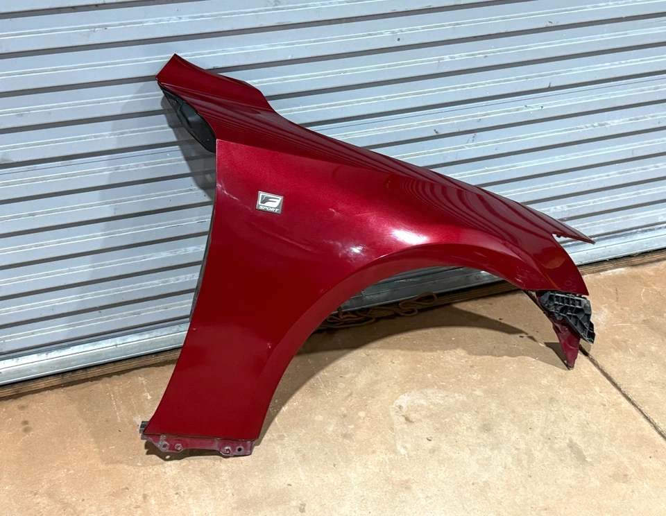 14 15 16 Lexus IS250 IS350 Right Passenger Side Fender Shell Panel Red PO37 OEM - Image 2 of 4