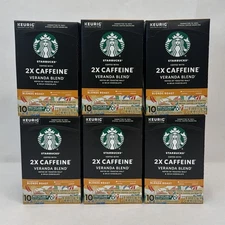Keurig Starbucks 2X Caffeine Veranda Blend Coffee K-cups 60ct Old Stock