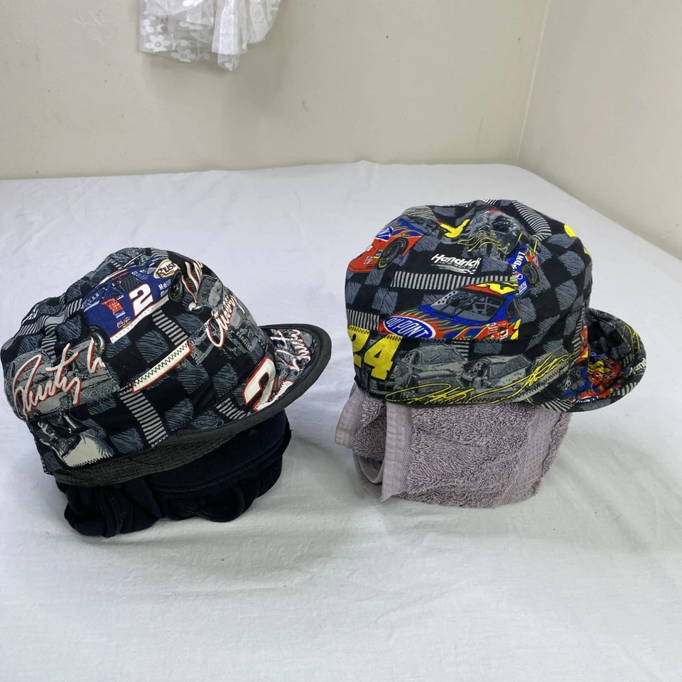 NASCAR Sombreros Ajustados de Soldadura Jeff Gordon #24 Rusty Wallace #2 Lote de 2 A8 Foto 3 de 4