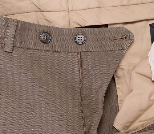 NWT ISAIA Napoli T PANTS beaver washed wool trousers luxury Italy 48 - Picture 3 of 5