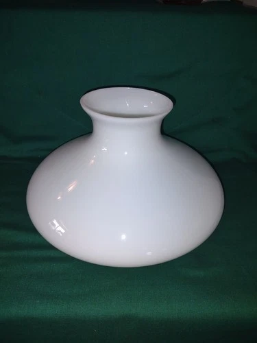 Vtg Milk Glass Oil Lamp Shade Tam O Shanter Fits Aladdin Rayo Coleman 10" Fitter