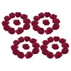  50pcs Artificial Rose Flower Head Fake Foam Flower Faux Flower Wedding DIY
