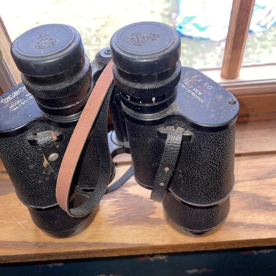 Binoculares Tasco vintage con estuche n.º 306 - 7x50 - Muy bonito Foto 3 de 4