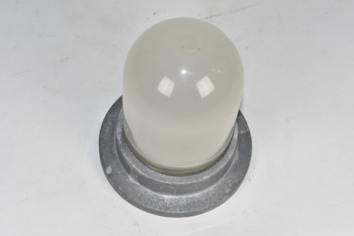 Luz de techo de montaje empotrado vintage tornillo en tarro de vidrio esmerilado pantalla industrial - Imagen 4 de 12