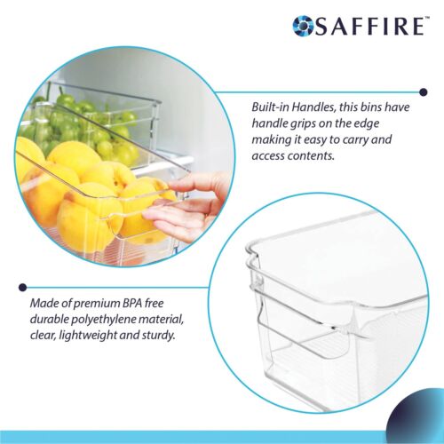 Contenitori organizer 6 pezzi per frigorifero senza BPA - Foto 2 di 9