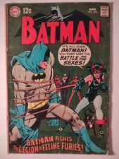 Batman #210, VG-/3.5, DC 1969, Classic Neal Adams Cvr., Feline Furies, Gemini