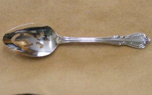 A W.M /& a Large Meat Fork Ready to Use Rogers Silver Overlaid Oneida Ltd Chalice Harmony Pattern Large Serving Spoon