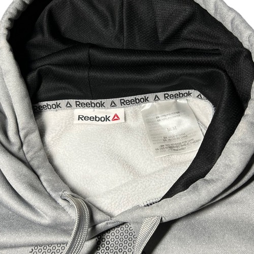 Reebok Delta Trail Gray Hoodie/Sweatshirt (Sleet Heather) Logo Men's Size Medium - Picture 5 of 6