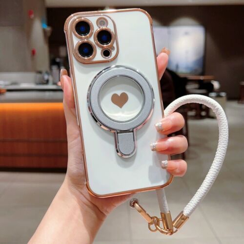 For iPhone 16 15 Pro Max 14 13 12 11 Shockproof Plating Lanayrd Stand Case Cover - Picture 17 of 21