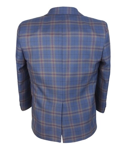 Kids English Navy Blue Gold Formal Check Suits Page Boys Wedding Prom Communion - Picture 8 of 11