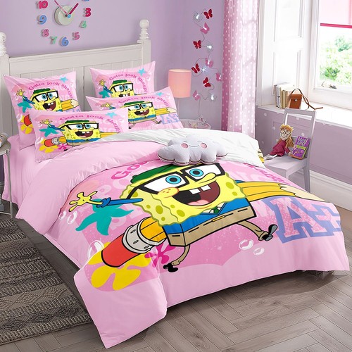 3D Spongebob Squarepants Digital Printed Duvet Cover Pillowcase Bedding - Picture 38 of 39