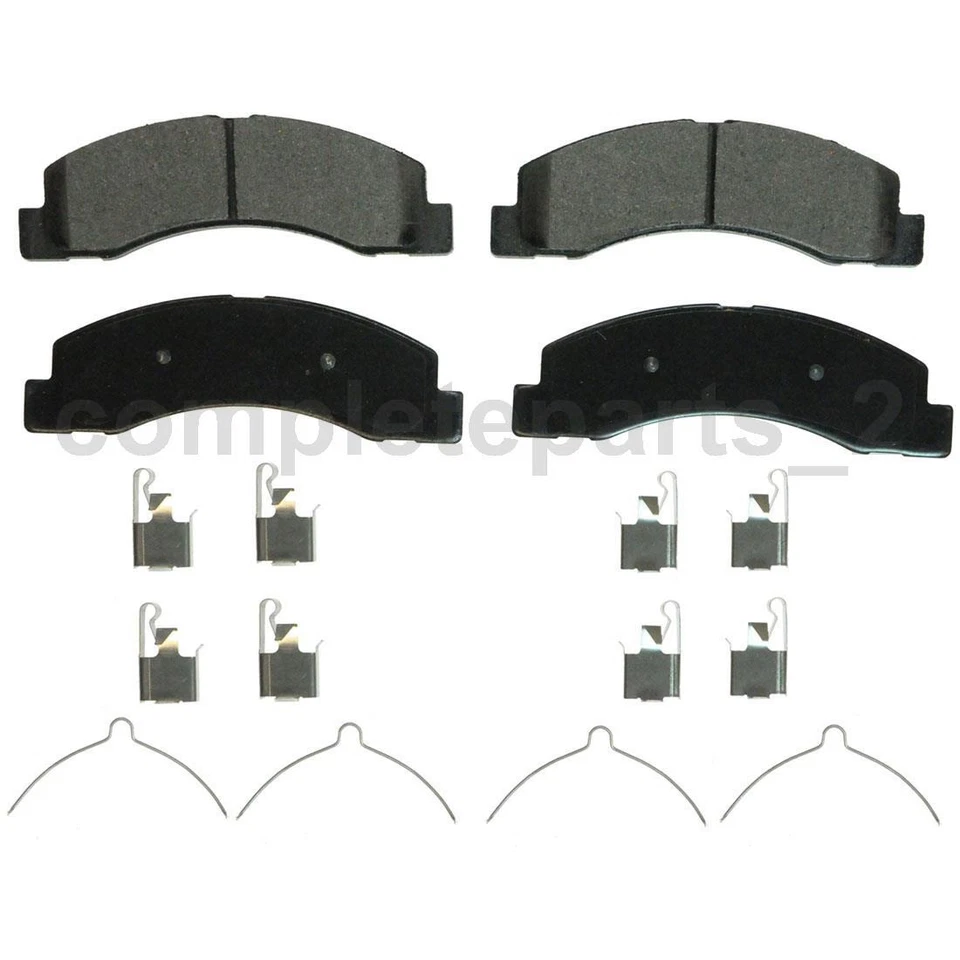 Conjunto de 2 pastilhas de freio dianteiro traseiro compatível com 2000 2001 2002 2003 2004 2005 Ford Excursion_ - Imagem 2 de 4