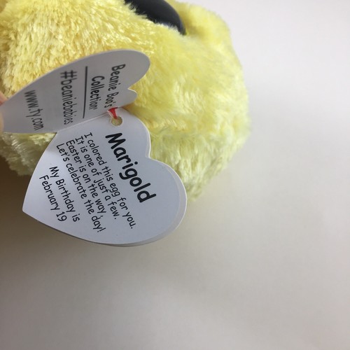 Ty Beanie Boos 2025 MARIGOLD the Chick with Easter Egg 6" NEW Plush Stuffed Toy - Picture 6 of 6