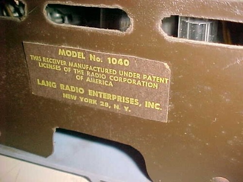 stunning LANG STANDARD 1080 RADIO - NOT PAINTED - GORGEOUS SOLID BLUE CASE - Picture 8 of 9