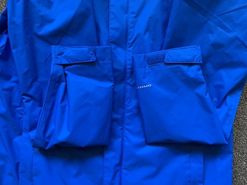 Columbia Youth Large Omni-Tech Watertight Hooded Jacket, Super Blue, FREE SHIP - Picture 5 of 10