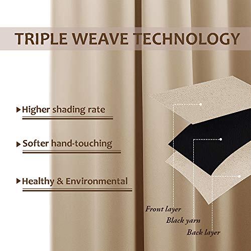 Blackout Outdoor Curtains For Patio Waterproof 95 Inch Length Thermal Insulated - Picture 2 of 9