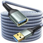USB Extension Cable,USB Extender,USB 3.0 Extension Cable, 10FT,Grey