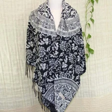 Sale New Square large 135CM Vintage Paisley Cashmere Wool Soft Warm Wrap Shawl