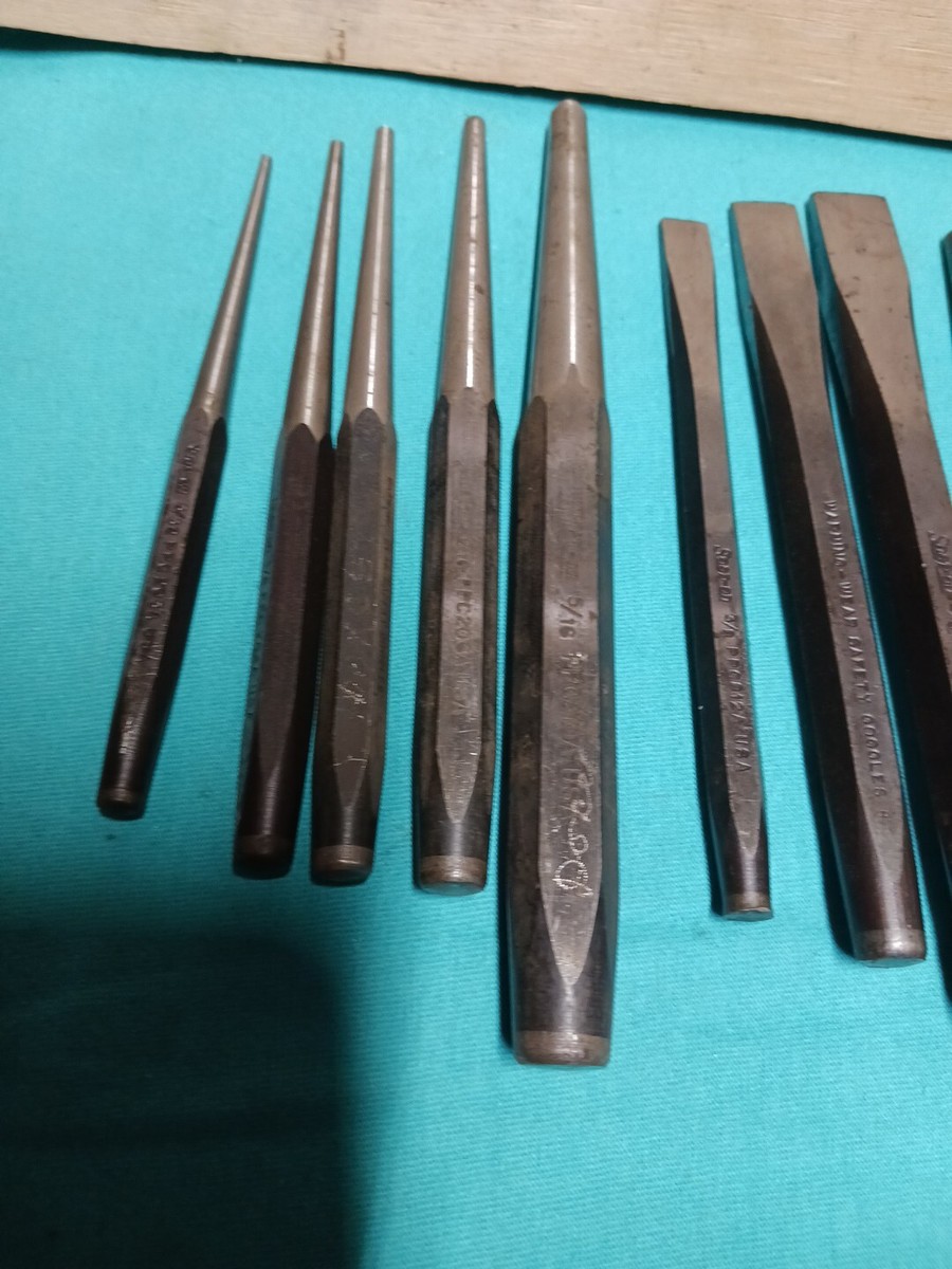 Vintage Snap On Tools Punch And Chisel Set C-260a Usa Made Vintage Snap On Tools Punch And Chisel Set C-260a Usa Made