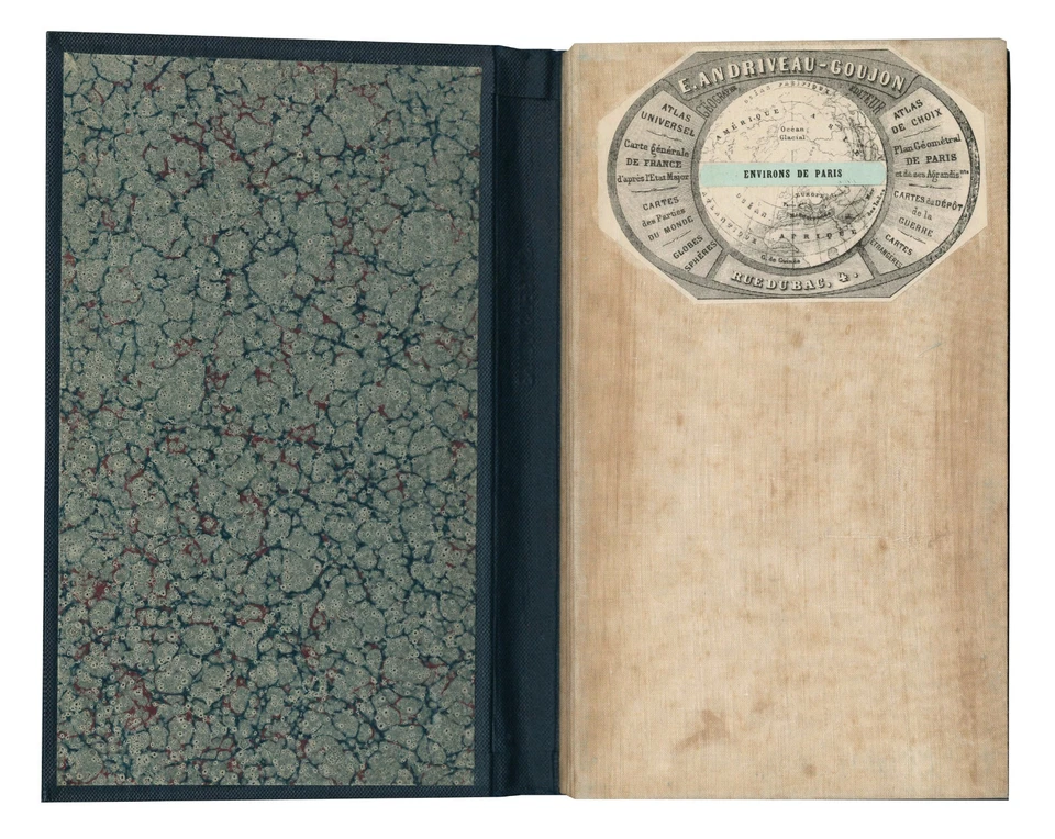 Map "Environs de Paris dans un rayon de 30 kilomètres" (Paris-France)Goujon,1883 - Image 3 of 4