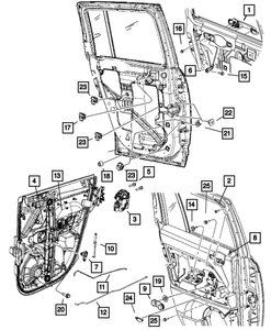 Genuine Chrysler XU81JRPAG Door Handle Exterior Genuine Chrysler XU81JRPAG Door Handle Exterior