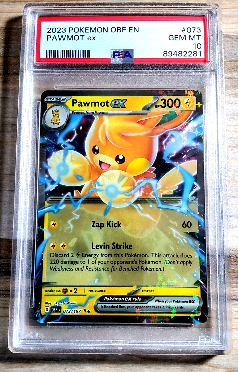 2023 Pokemon Obsidian Flames PAWMOT EX #073 PSA 10 Gem Mint 2023 Pokemon Obsidian Flames PAWMOT EX #073 PSA 10 Gem Mint
