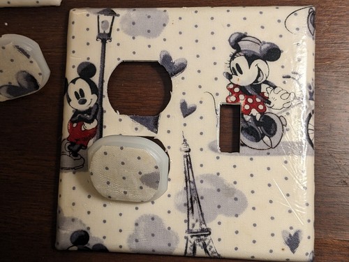 Minnie Mickey Mouse Disney Switch Outlets GFI Double Triples Combos Knobs Paris - Picture 24 of 39