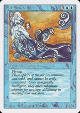 MTG Magic the Gathering Air Elemental (47/306) Revised Edition HP
