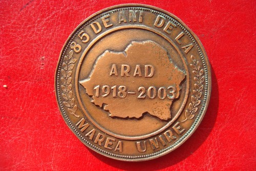 MEDALLA ARAD BRONCE YEGUA RUMANIA 85 AÑOS DE LA GRAN UNIÓN 1918 - 2003 RUMANIA - Imagen 13 de 21