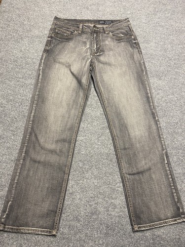 Men's TK Axel Black Faded Light Denim Jeans Size 32x32  Relaxed Straight - Picture 1 of 9