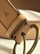 Frye Ladie's Woman's Leather Belt Brown Size Large DC1040C GUC