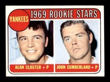 1969 Topps #114 Yankees 1969 Rookie Stars - Crease Free